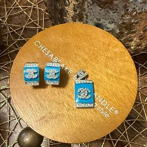 Blue and Silver Designer Earrings